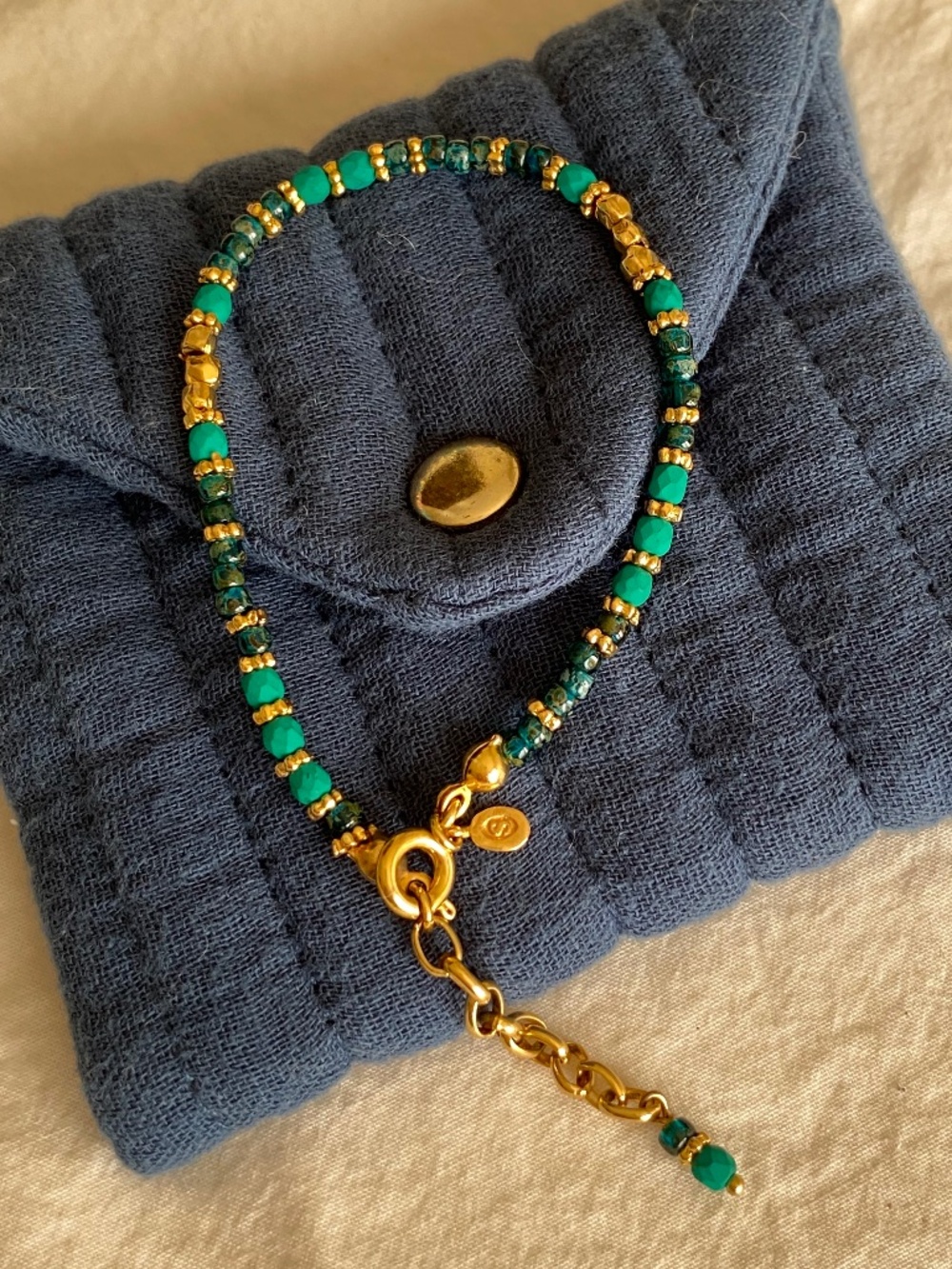 Sezane Elise Bracelet 'Lagoon' NWT